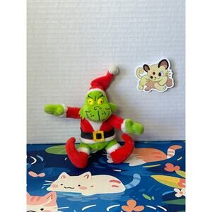 Dr Seuss Hershey Mr. Grinch 2000 Christmas Santa Plush Stuffed Animal Toy Doll